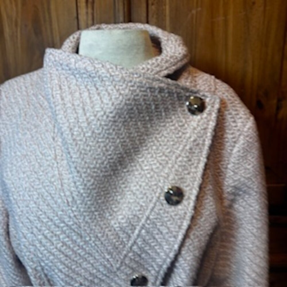 INC Soft Blush Pink Wrap Coat w/ Belt - Size XL - Picture 5 of 12
